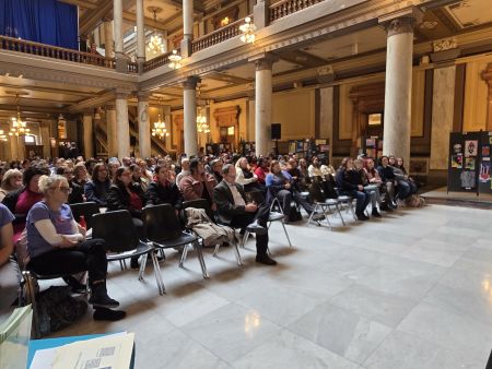 Social work students from the University of Southern Indiana attend NASW-Indiana’s Legislative Education and Advocacy Day at the state capitol